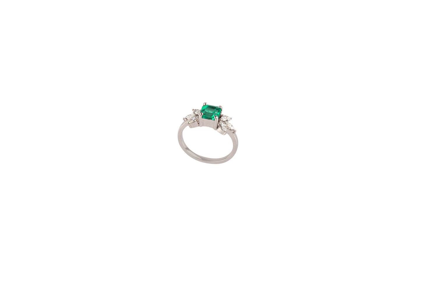 Botanical Emerald & Diamond Ring