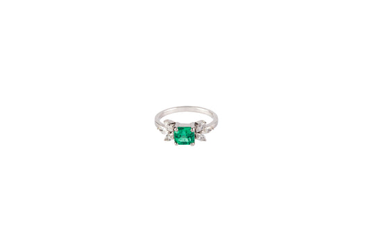 Botanical Emerald & Diamond Ring