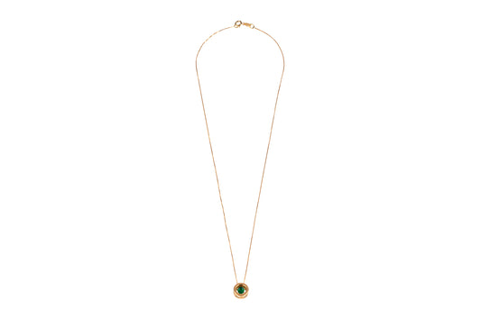 Floating Emerald Necklace