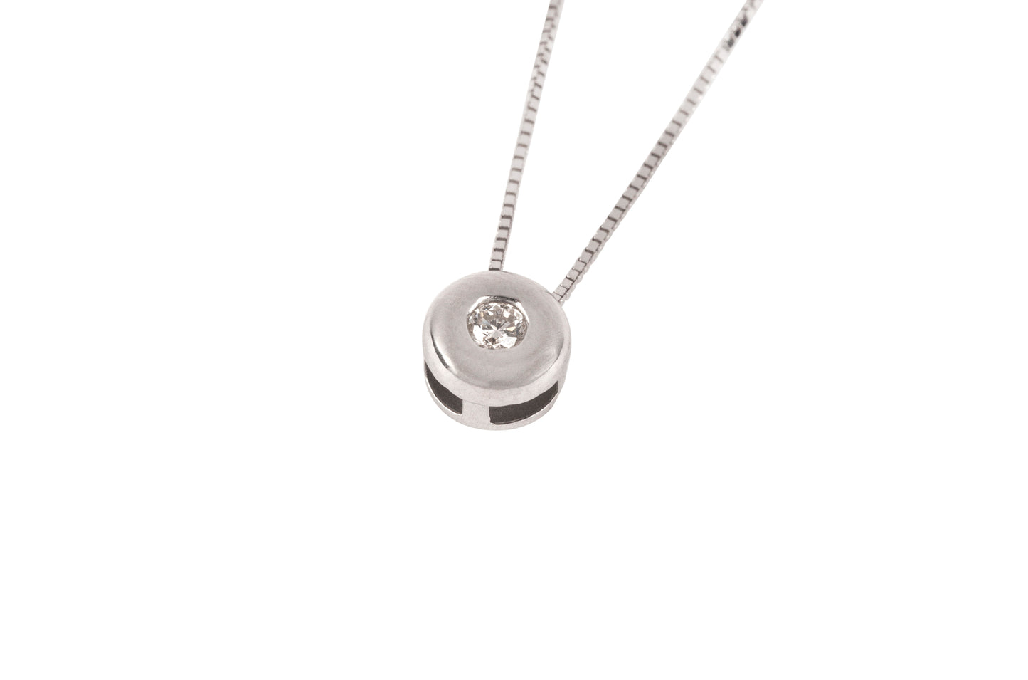 Radiant Spark White Gold Necklace