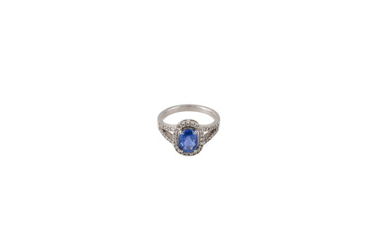 Sapphire & Diamond Ring