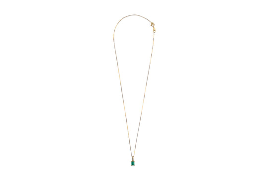 Emerald Pendant Necklace