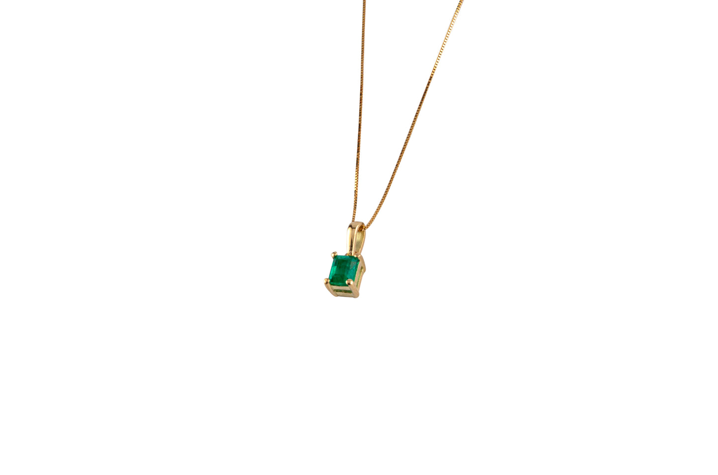 Emerald Pendant Necklace