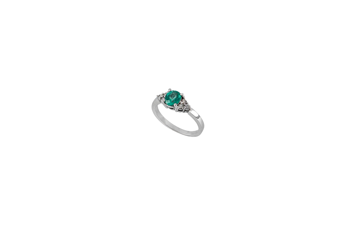 Emerald & Diamond Bouquet Ring