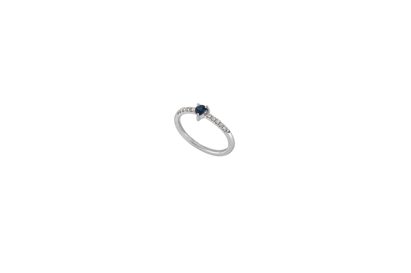 Teardrop Sapphire & Diamond Ring