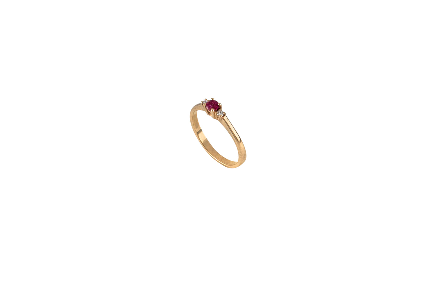 Ruby & Diamond Ring in Rose Gold