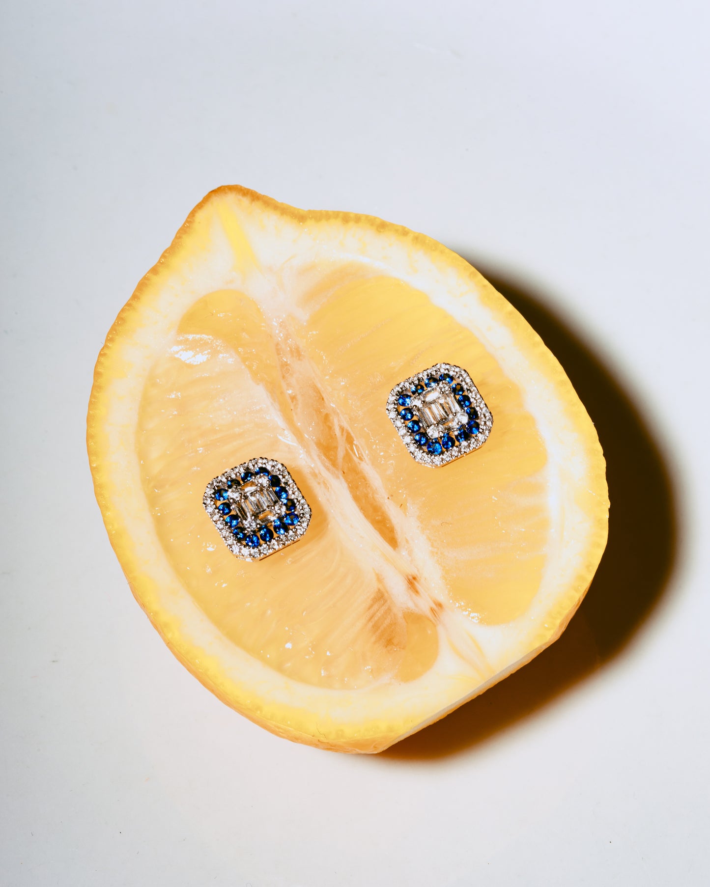 Sapphire Diamond Studs