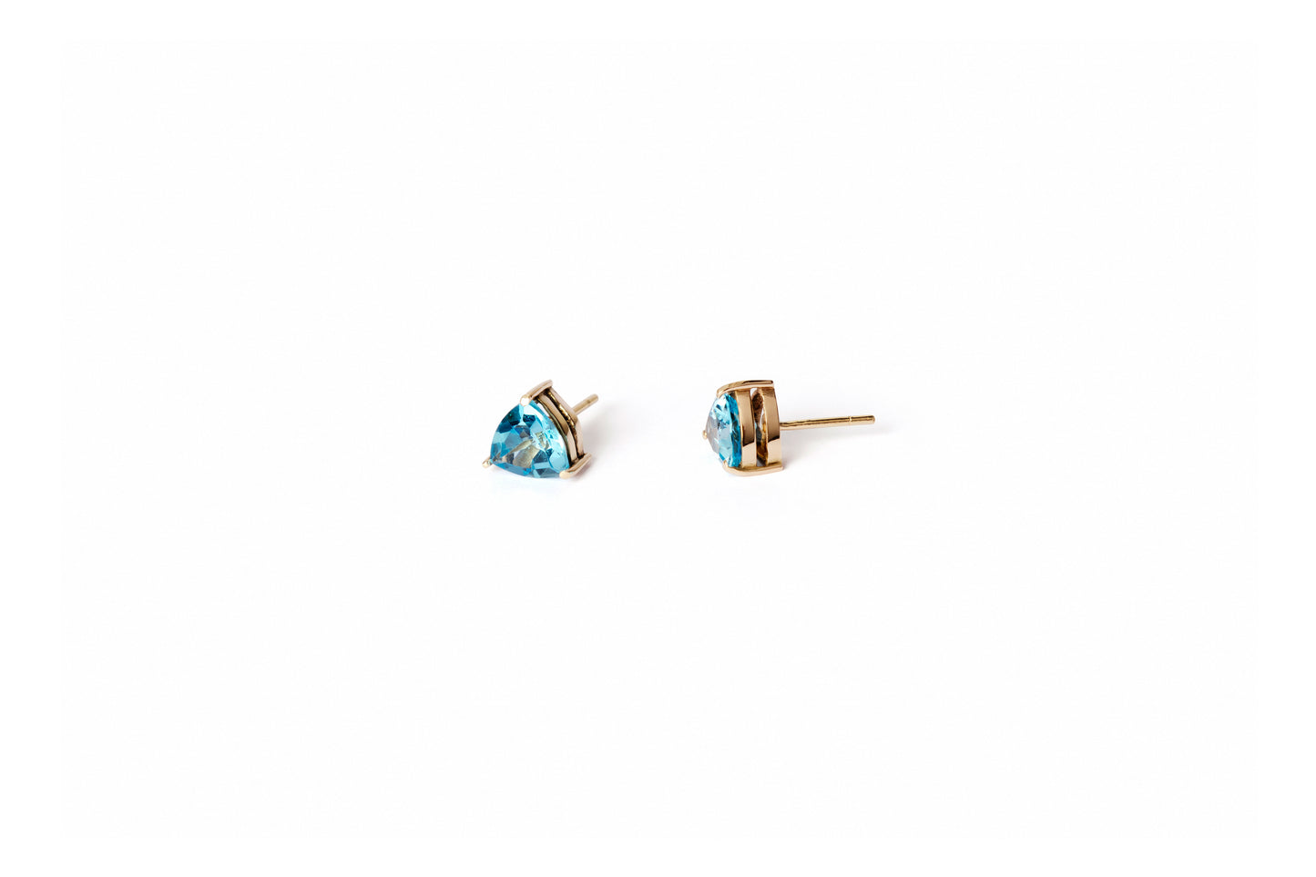 Topaz Triangle Studs