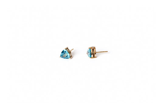 Topaz Triangle Studs