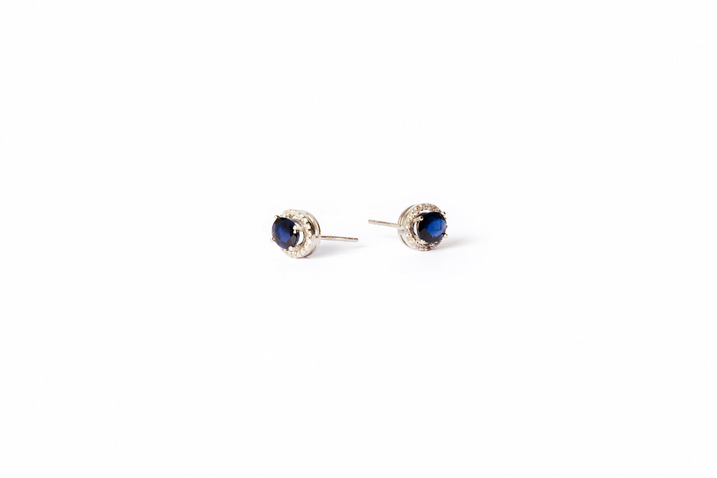 Sapphire Diamond Aura Studs