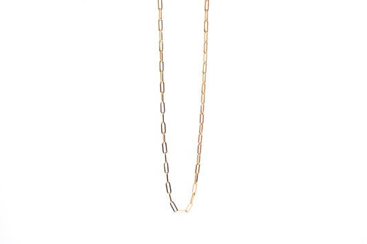 Yellow Gold Clip Necklace