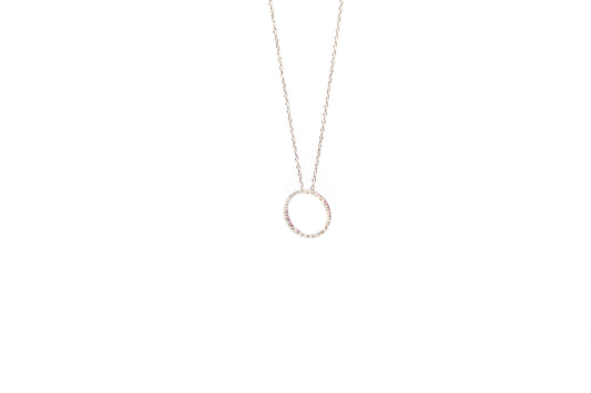 Diamond Hoop Necklace