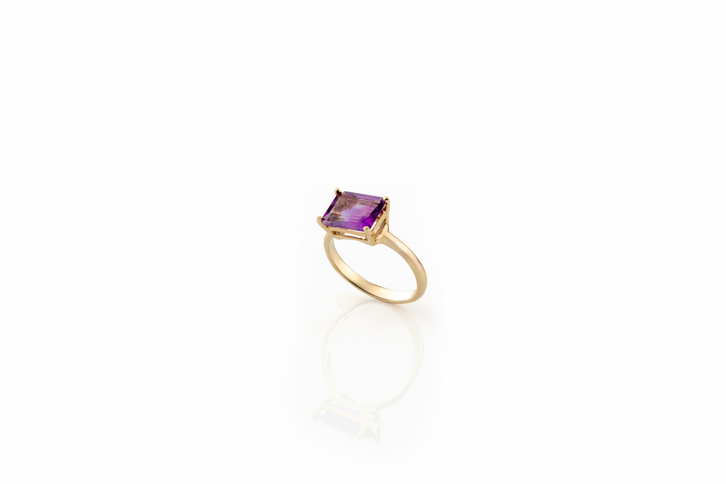 Square Amethyst Ring