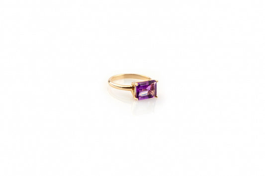 Square Amethyst Ring