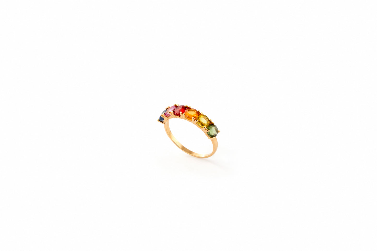 Rainbow Sapphire Ring