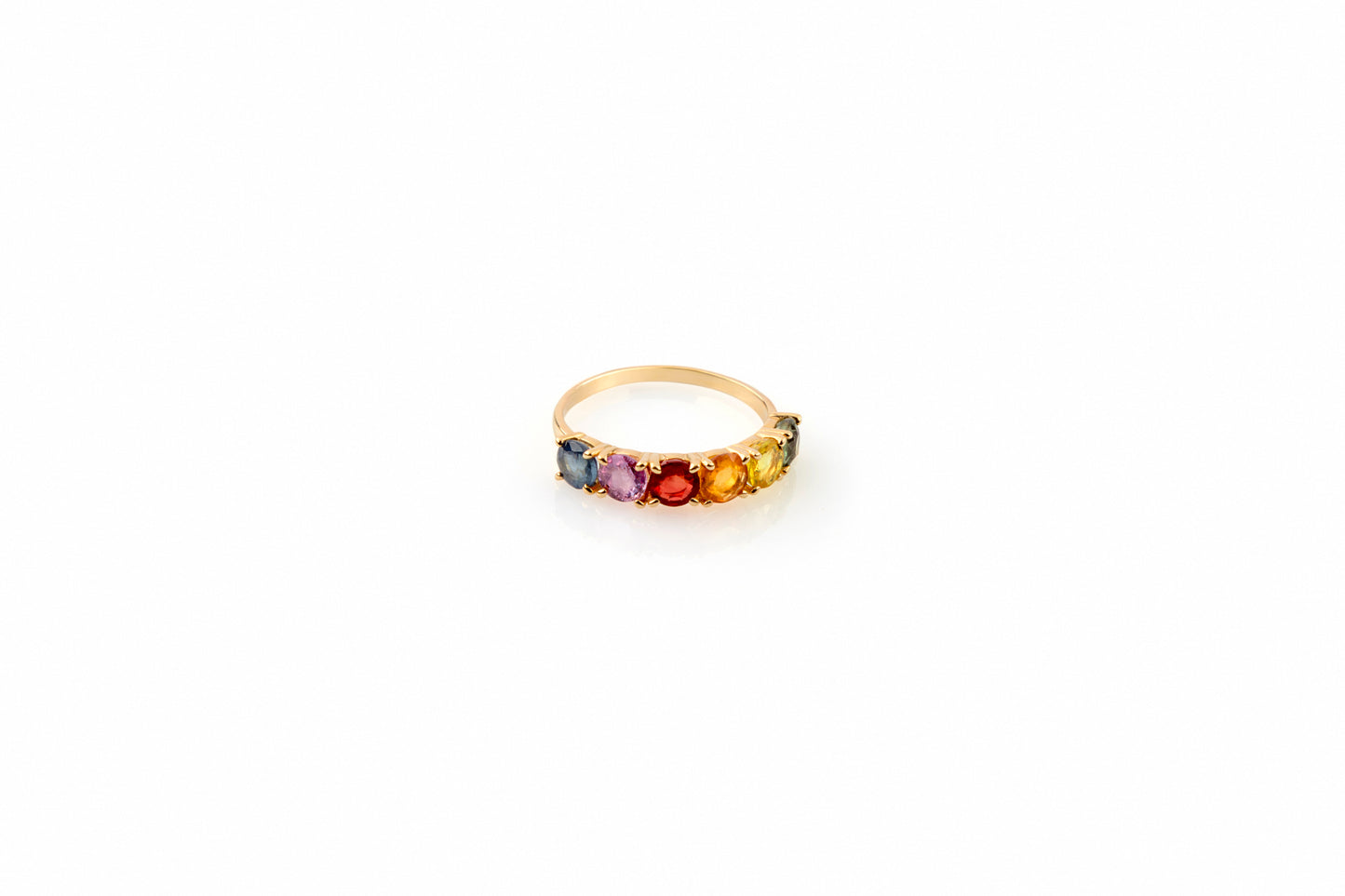 Rainbow Sapphire Ring