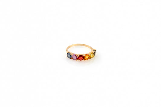 Rainbow Sapphire Ring