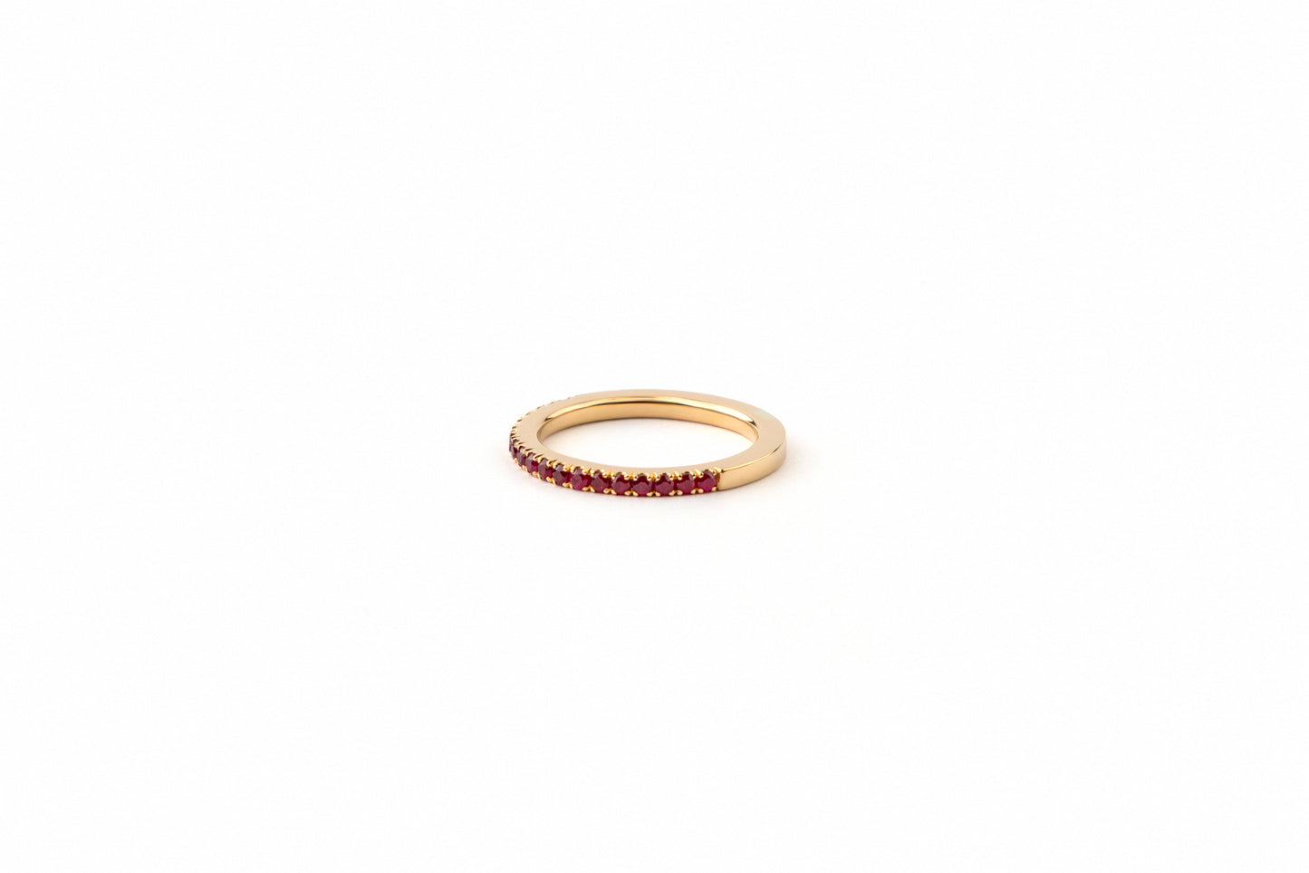 Ruby Cross Band Ring