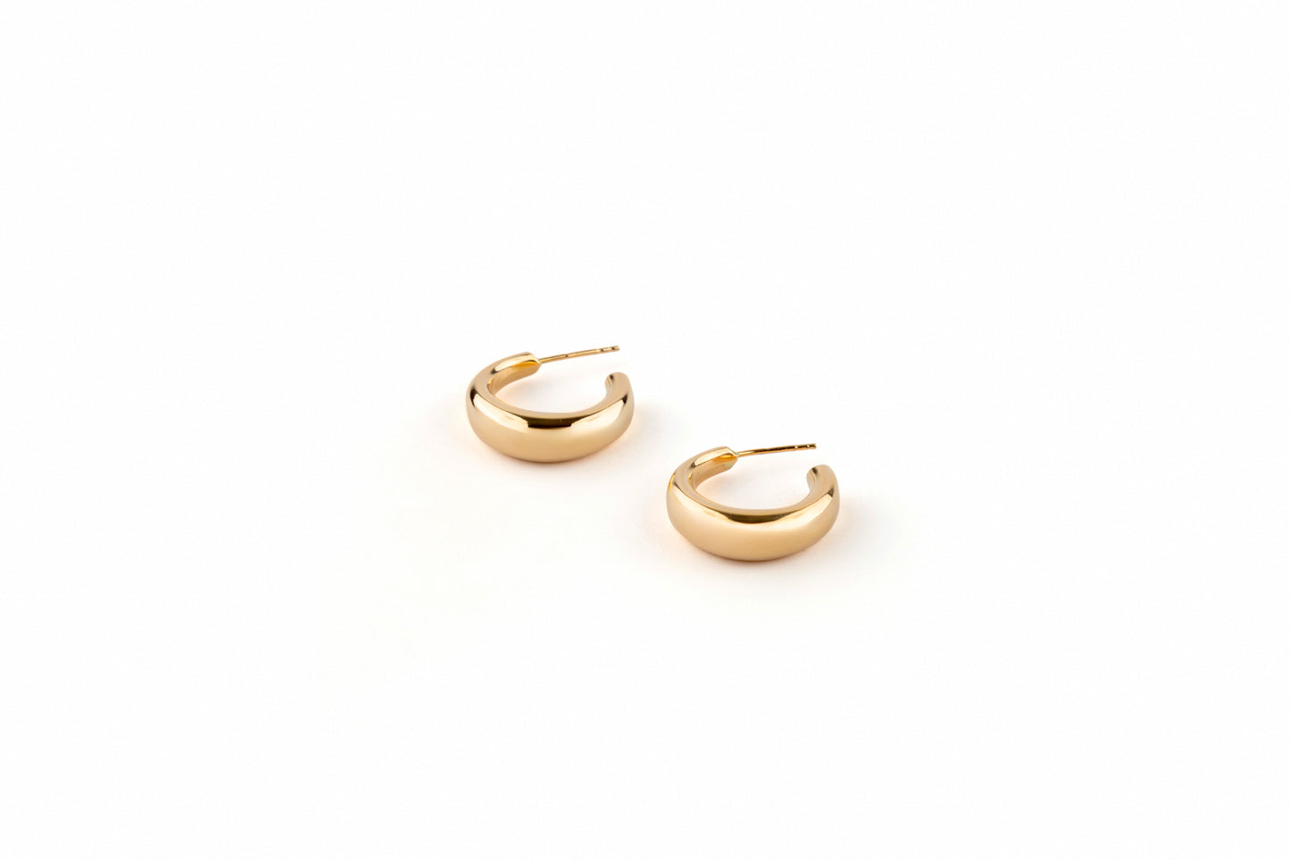 Oval Chunky Hoop Earrings