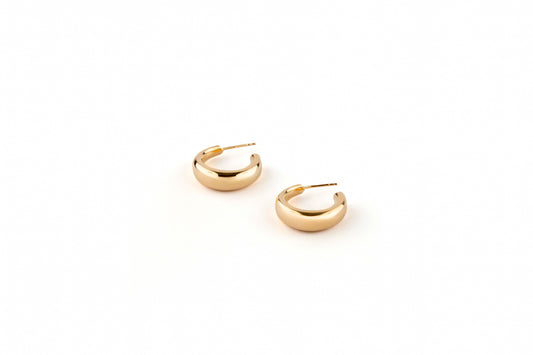 Oval Chunky Hoop Earrings